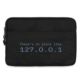 Programmierer Nerd IT Kein Ort wie Localhost - Laptoptasche 13" - Schwarz - Vorne