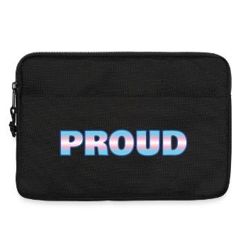 Trans-Stolz - Laptoptasche 13" - Schwarz - Vorne