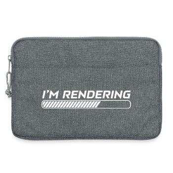 Ich rendere Video Editor Filmemacher Videograf - Laptoptasche 13" - Grau meliert - Vorne