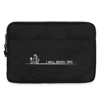 I Will Hendl This Chicken Saying Funny - Laptop bag 13" - black - Front