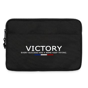 Victory EVERY SUCCESS HAS A NAME KEEP TRYING V2 - Sacoche pour ordinateur portable 13 pouces - noir - Devant