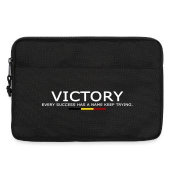 Victory EVERY SUCCESS HAS A NAME KEEP TRYING BELGE - Sacoche pour ordinateur portable 13 pouces - noir - Devant
