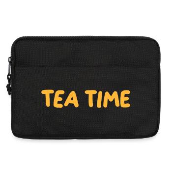 Retro Orange Tea Time - Laptoptasche 13" - Schwarz - Vorne