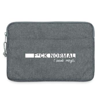 de normal – Je veux de la magie - Sacoche pour ordinateur portable 13 pouces - gris chiné - Devant