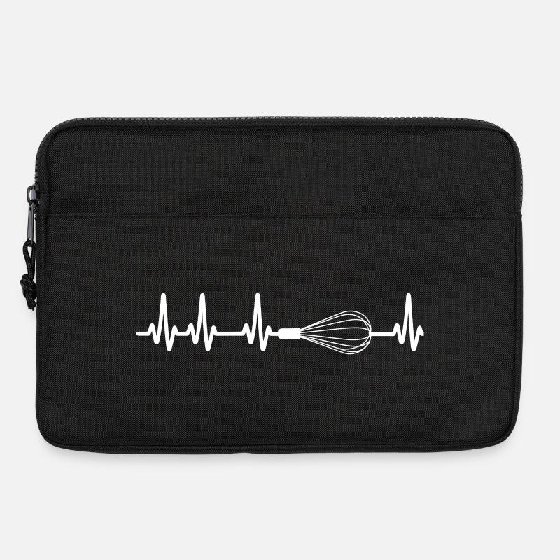 Herzschlag Schneebesen - Laptoptasche 13" - Schwarz