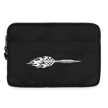 Dartpfeil Symbol Feuer - Laptoptasche 13" - Schwarz - Vorne