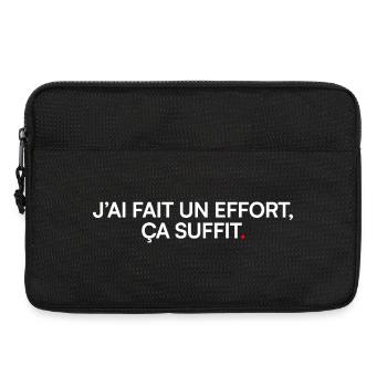 Ich habe mich bemüht, genug Humor - Laptoptasche 13" - Schwarz - Vorne