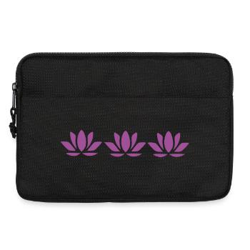 Lotus Flower Lotus Flower Violet Flower Flower Yoga - Laptop bag 13" - black - Front