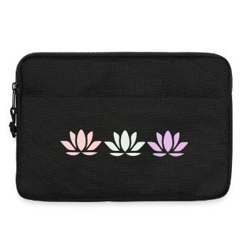 Lotus Flower Lotus Flower Violet Flower Flower Yoga - Laptop bag 13" - black - Front