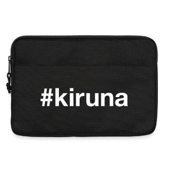Hashtag Kiruna Sverige Suède - Sacoche pour ordinateur portable 13 pouces - noir - Devant