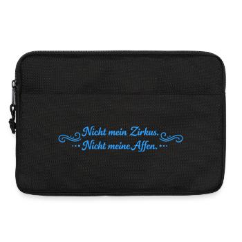 Nicht mein Zirkus, Nicht meine Affen - Laptoptasche 13" - Schwarz - Vorne