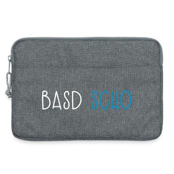 Basd Scho Bayern Dialekt Bayrisch - Laptoptasche 13" - Grau meliert - Vorne