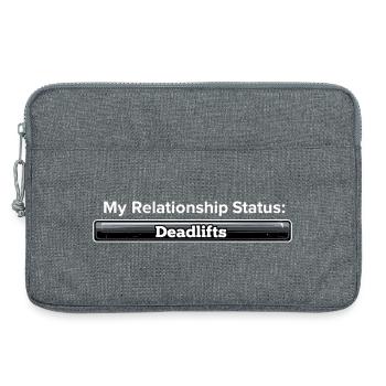 Mon statut relationnel : Deadlifts Drôle Gym - Sacoche pour ordinateur portable 13 pouces - gris chiné - Devant