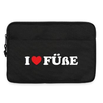 Ich Liebe Füße - Laptoptasche 13" - Schwarz - Vorne