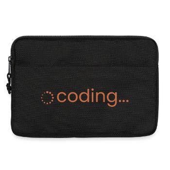coding... Loading Spinner for Programmers & Devs - Laptop bag 13" - black - Front