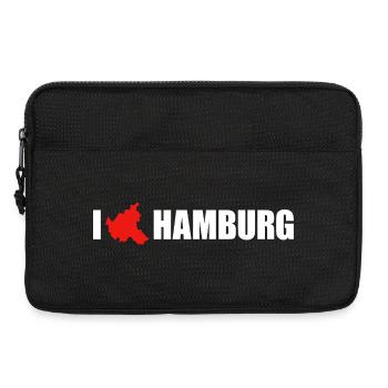 I love Hamburg - Laptoptasche 13" - Schwarz - Vorne