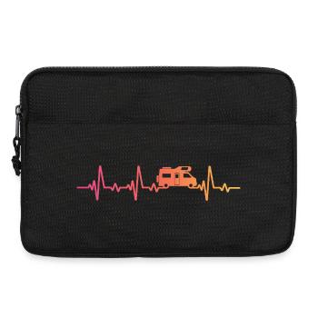 Sunset Heartbeat Camping Motorhome - Laptop bag 13" - black - Front