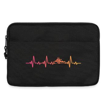 Sonnenuntergang, Kart, Kart, rasender Herzschlag - Laptoptasche 13" - Schwarz - Vorne