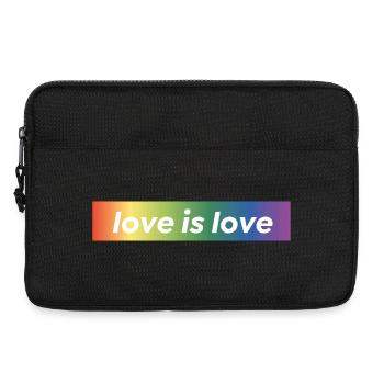LOVE IS LOVE - Laptop bag 13" - black - Front