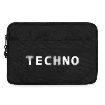 Futuristischer Cyberpunk Schriftzug Techno - Laptoptasche 13" - Schwarz - Vorne