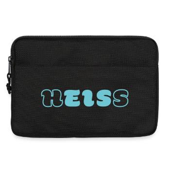 heiss-EIS-Wortspiel-Shirt von Word-on-Shirt - Laptoptasche 13" - Schwarz - Vorne
