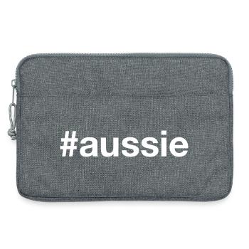 AUSSIE Australia Hashtag - Laptop bag 13" - heather grey - Front
