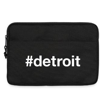 DETROIT Hashtag - Laptoptasche 13" - Schwarz - Vorne