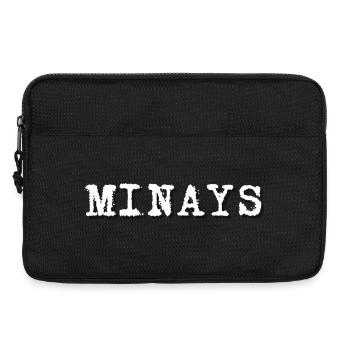 Logo Minays - Sacoche pour ordinateur portable 13 pouces - noir - Devant
