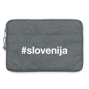 SLOVENIJA Slowenien Hashtag - Laptoptasche 13" - Grau meliert - Vorne