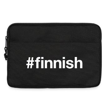 FINNISH Finland Hashtag - Laptop bag 13" - black - Front