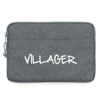 VILLAGEOIS - Sacoche pour ordinateur portable 13 pouces - gris chiné - Devant