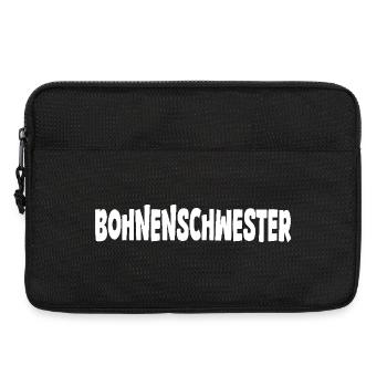 Schwester Kaffee Bohnenkaffee - Laptoptasche 13" - Schwarz - Vorne