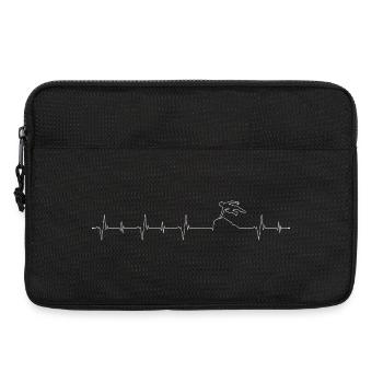 Herzschlag Pferdesprung - Laptoptasche 13" - Schwarz - Vorne