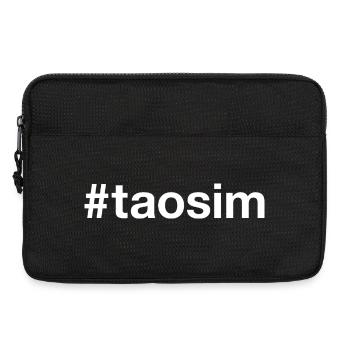 Taoism Hashtag Taoismus - Laptoptasche 13" - Schwarz - Vorne