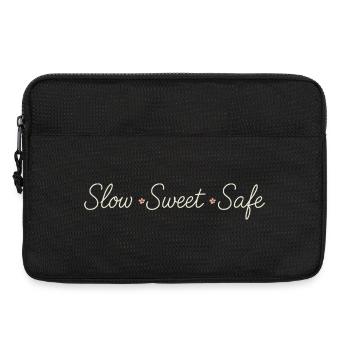 Le calme, c’est la rébellion. Soft Life Self Care - Sacoche pour ordinateur portable 13 pouces - noir - Devant