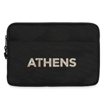 ATHENS – Marble Architectural Typography - Laptop bag 13" - black - Front