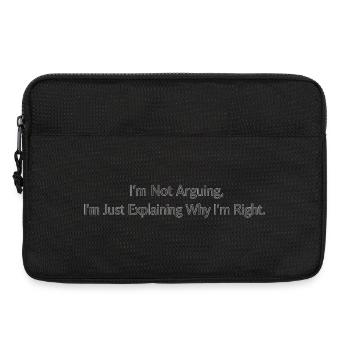 I don't argue, I'm right funny - Laptop bag 13" - black - Front
