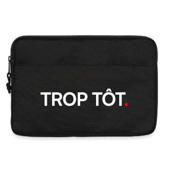 Zu früher Humor moderne Haltung - Laptoptasche 13" - Schwarz - Vorne