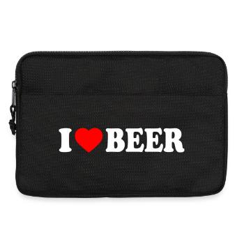 I love beer - Laptoptasche 13" - Schwarz - Vorne