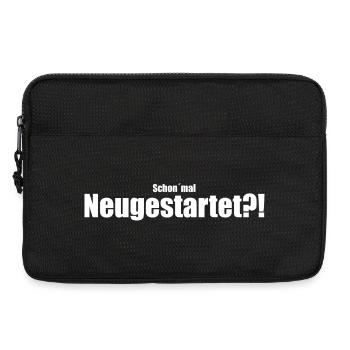 Schon`mal Neugestartet?! - Laptoptasche 13" - Schwarz - Vorne
