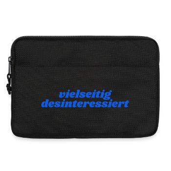 vielseitig desinteressiert - Laptoptasche 13" - Schwarz - Vorne