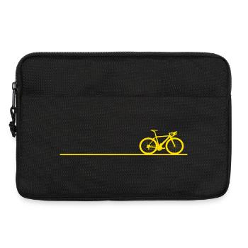 Bicycle Cycling Gift - Laptop bag 13" - black - Front