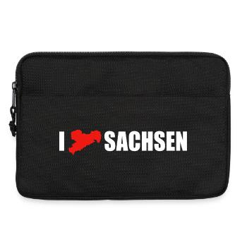 I love Sachsen - Laptoptasche 13" - Schwarz - Vorne