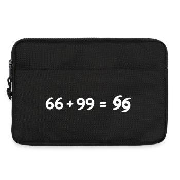 66 + 99 white - Laptop bag 13" - black - Front