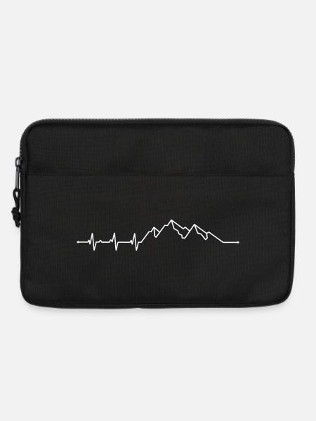 Heartbeat-Berg - Laptoptasche 13" - Schwarz