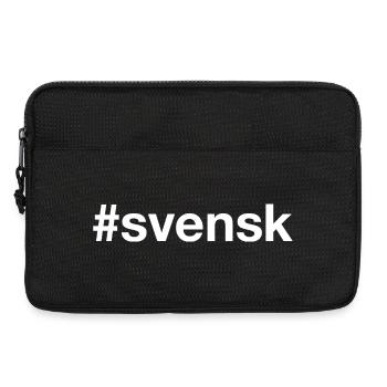 SVENSK Schweden Sweden Sverige Hashtag - Laptop bag 13" - black - Front