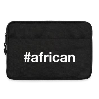 AFRICAN Hashtag - Laptoptasche 13" - Schwarz - Vorne