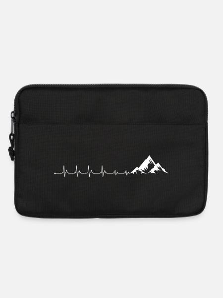 Heartbeat Mountain - Laptop bag 13" - black