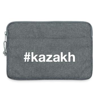 KAZAKH Kasachstan Hashtag - Laptoptasche 13" - Grau meliert - Vorne