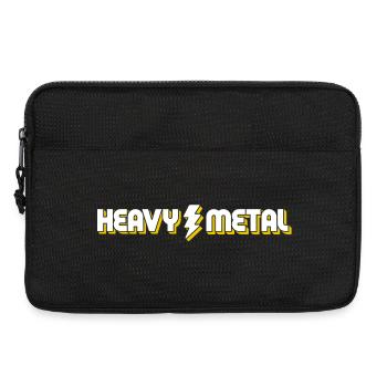 Heavy Metal Lightning Bolt Text-Logo - Laptoptasche 13" - Schwarz - Vorne